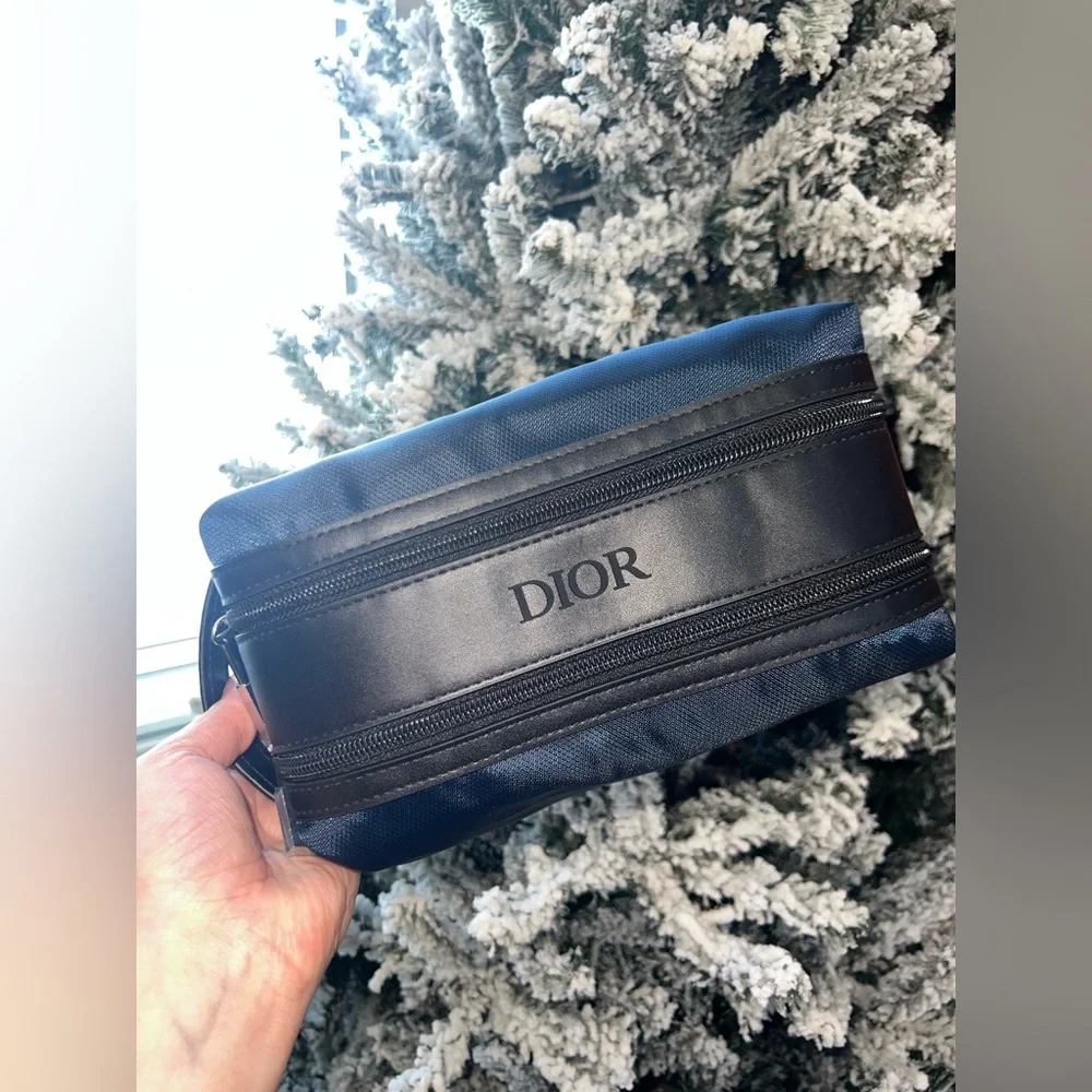 Christian Dior Beauty Cosmetic Pouch GWP Navy/Black NEW in Box - Picture 8 of 8